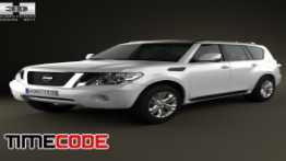 دانلود مدل آماده سه بعدی : نیسان Nissan Patrol 2011