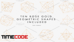دانلود پترن چند ضلعی Rose Gold Geometric Pattern