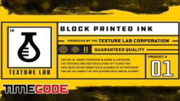 دانلود مجموعه تکسچر جوهری Texture Lab – Block Printed Ink