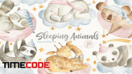 دانلود کلیپ آرت فانتزی از حیوانات در خواب Sleeping Animals