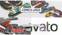 دانلود پروژه آماده افترافکت : لوگو به سبک کمیک بوک Comics Logo