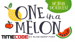 دانلود مجموعه فونت لاتین  One in a Melon Font + Doodles!