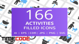 دانلود 166 آیکون از فعالیت های روزانه Activities Filled Icons