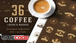دانلود 36 لوگو کافی شاپ Coffee Logos and Badges