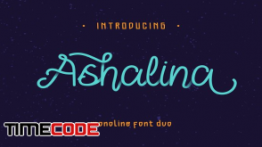 دانلود مجموعه فونت لاتین  Ashalina Font Duo