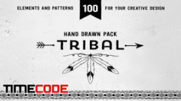 دانلود مجموعه وکتور سرخ پوستی Hand drawn tribal design vector pack
