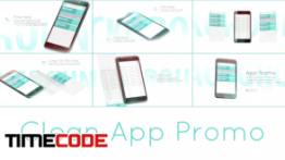 دانلود پروژه آماده افترافکت : معرفی اپلیکیشن Clean App Promo
