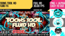 دانلود مجموعه المان کارتونی موشن گرافیک  Toons Tool HD Fluid FX