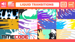 دانلود پروژه آماده افترافکت : ترنزیشن Liquid Transitions Pack