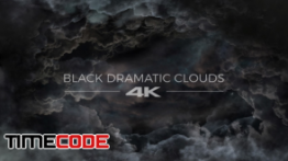 دانلود فوتیج آماده موشن گرافیک : ابر سیاه Black Dramatic Clouds