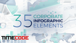 دانلود فوتیج آماده موشن گرافیک : اینفوگرافی Corporate Infographic Elements