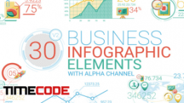 دانلود فوتیج اینفوگرافی با موضوع کسب و کار Business Infographic Elements