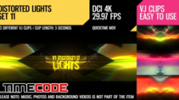 دانلود بک گراند موشن گرافیک : رقص نور  VJ Distorted Lights 4K Set 11