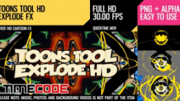 دانلود المان موشن گرافیک  انفجار کارتونی Toons Tool HD Explode FX