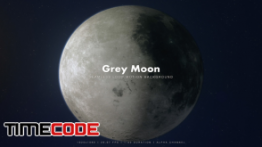 دانلود فوتیج آماده چرخش کره ماه Grey Moon 360 Degrees Rotating