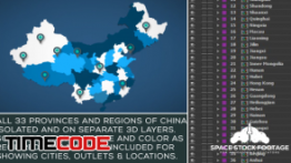 دانلود پروژه آماده افترافکت : نقشه موشن گرافیک چین China Map Kit