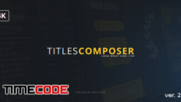دانلود پروژه آماده افترافکت : تایتل Titles Composer