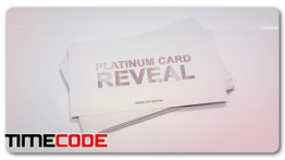 دانلود پروژه آماده افترافکت : تیزر طراحی کارت ویزیت Platinum Card Reveal