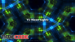 دانلود فوتیج آماده موشن گرافیک : رقص نور VJ Neon Lights 14