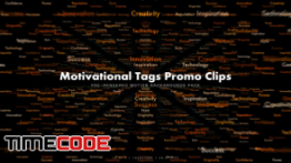 دانلود بک گراند موشن گرافیک : نمایش تگ Motivational Tags Promo