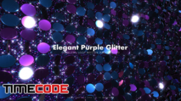 دانلود بک گراند موشن گرافیک Elegant Purple Glitter 17