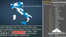 دانلود پروژه آماده افترافکت : نقشه ایتالیا Italy Map Kit