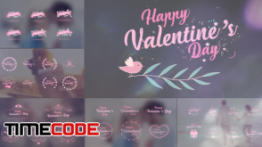 دانلود پروژه آماده افترافکت : فریم های عاشقانه Valentine’s Day Badge Pack