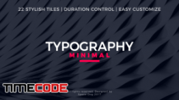 دانلود پروژه آماده افترافکت : تایپوگرافی Minimal Typography