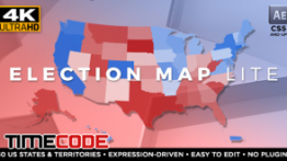 دانلود پروژه آماده افترافکت مخصوص انتخابات  Election Map LITE
