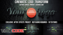 دانلود پروژه آماده افترافکت : آرم استیشن Cinematic Logo Transform