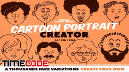 دانلود جعبه ابزار ساخت کاراکتر کارتونی Cartoon Portrait Creator