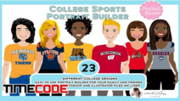 دانلود جعبه ابزار ساخت کاراکتر موشن گرافیک ورزشی College Sports Portrait Creator
