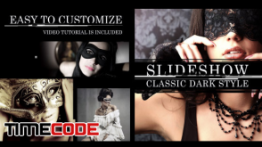 دانلود پروژه آماده افترافکت : اسلایدشو Slideshow Classic Dark Style