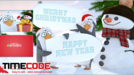 دانلود پروژه آماده افترافکت : کریسمس Christmas Penguins