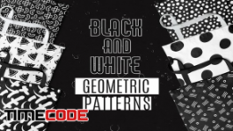 دانلود پترن هندسی سیاه و سفید  Black and White Geometric Patterns