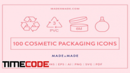 دانلود آیکون لوازم آرایشی Line Icons – Cosmetic Packaging