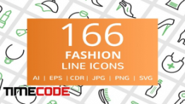 دانلود آیکون پوشاک Fashion Line Icons