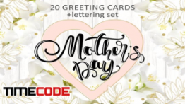دانلود لایه باز کارت تبریک روز مادر Mother’s day gift cards set