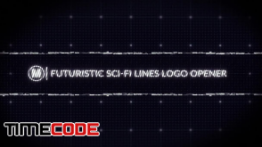 دانلود پروژه آماده افترافکت : لوگو Futuristic Sci-fi Lines Logo Opener