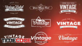 دانلود پروژه آماده افترافکت : لیبل Vintage Labels