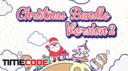 دانلود پروژه آماده افترافکت : انیمیشن کریسمس  Christmas Vector Bundle v2