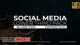 دانلود پروژه آماده افترافکت : زیرنویس Social Media Lower Thirds Pack