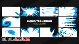 دانلود پروژه آماده افترافکت : ترنزیشن کارتونی Liquid Transition