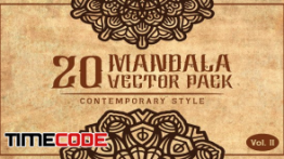 دانلود وکتور ماندالا Mandala (Contemporary Style) Vol. II
