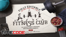 دانلود فایل لوگو لایه باز برای باشگاه ورزشی Fitness Club