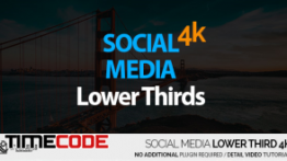 دانلود پروژه آماده افترافکت : زیرنویس Social Media Lower Thirds 4K