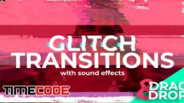 دانلود پروژه آماده افترافکت : ترنزیشن پارازیت Abstract Glitch Transitions