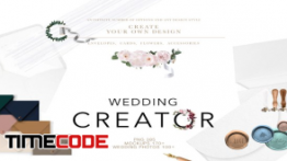 دانلود ابزار طراحی کارت دعوت عروسی همراه با موکاپ WEDDING – SUPER CREATOR