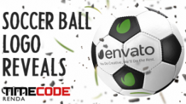 دانلود پروژه آماده افترافکت : نمایش لوگو با توپ فوتبال Soccer Ball Logo Reveals