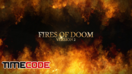 دانلود پروژه آماده افترافکت : نمایش تیتراژ در آتش Fire Of Dooms ver.2